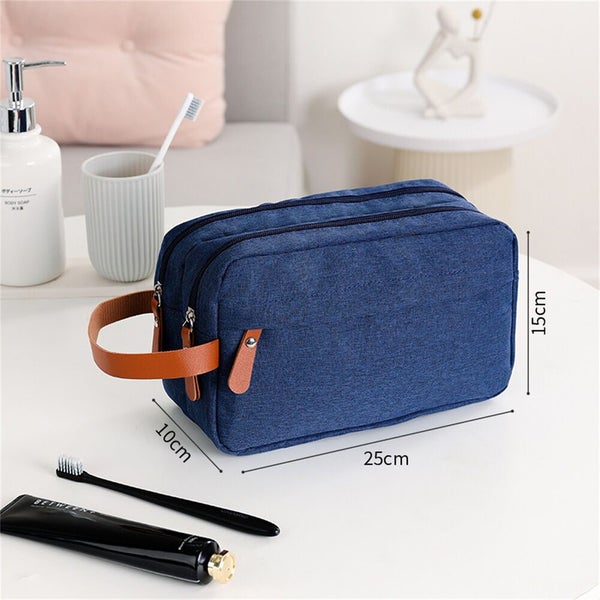 Men Waterproof Toiletry Bag Travel Wash Case Shower Bathroom Cosmetic Storage Carousel 2
