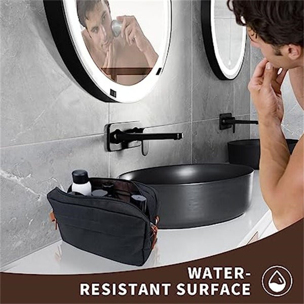 Men Waterproof Toiletry Bag Travel Wash Case Shower Bathroom Cosmetic Storage Carousel 12