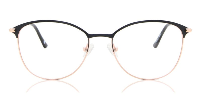 Full Rim Cat Eye Black Rose Gold SmartBuy Collection Helge 891A 54 Fashion Carousel 1