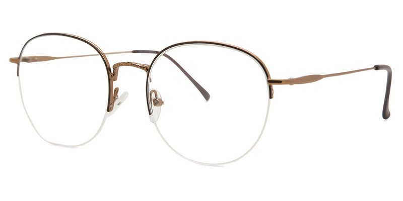 Semi Rimless Oval Brown SmartBuy Collection Treysab 930G 52 Fashion Men Carousel 2