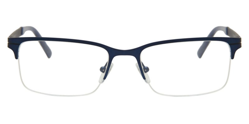 Semi Rimless Rectangle Blue SmartBuy Collection Jan Asian Fit 646B 53 Fashion Carousel 1