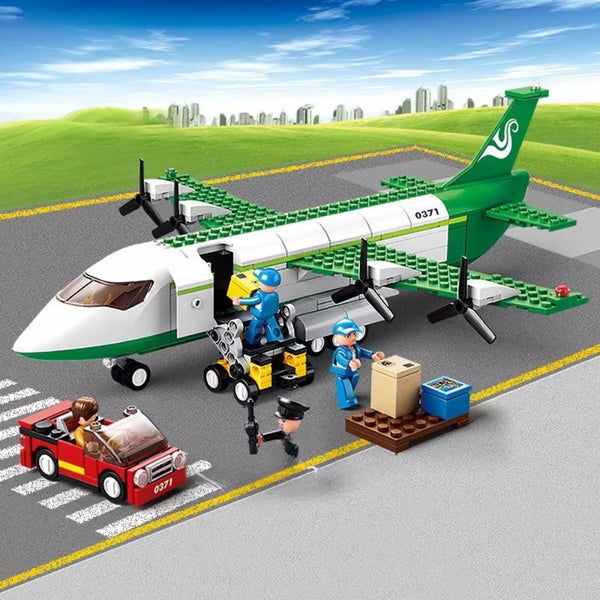 City Cargo Aircraft Educational Building Blocks Toy for Children Carousel 2
