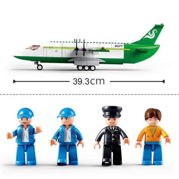 City Cargo Aircraft Educational Building Blocks Toy for Children Carousel 7