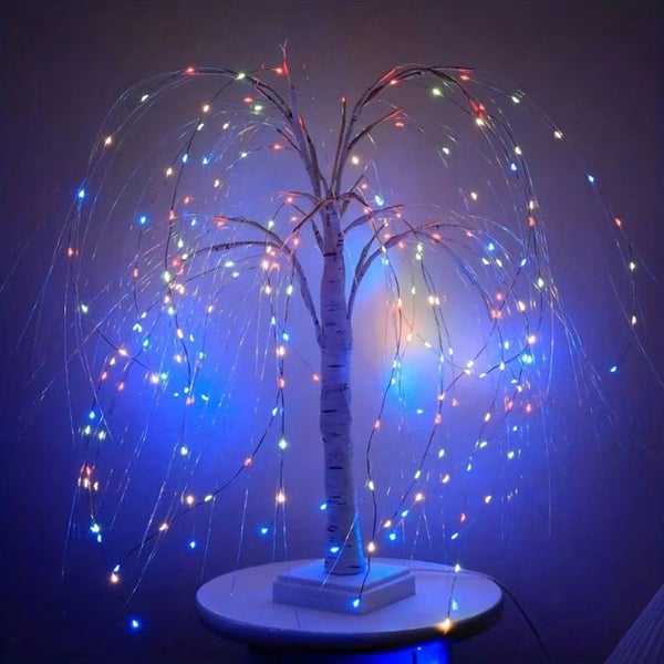 192 LED Willow Branch Lamp Dual Use for Home & Party Decor Carousel 2