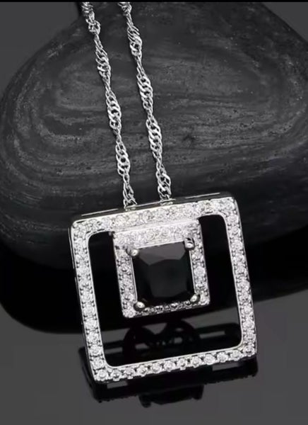 Women White & Black Cubic Zircon 6pcs Party Bridal Set Carousel 2