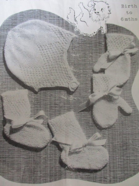 KNIT PARAGON Knitting Book No. 31~ "Bonnets Booties Beanies & Mittens"~ to Knit! Carousel 2