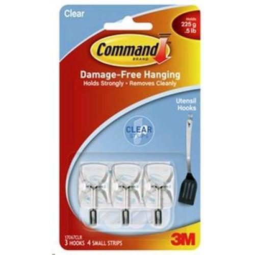 3M Command Utensil Wire Hooks - Clear [XA006701560] Carousel 1