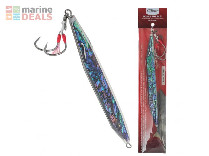 Catch Double Trouble Paua Power Jig 100g Carousel 1
