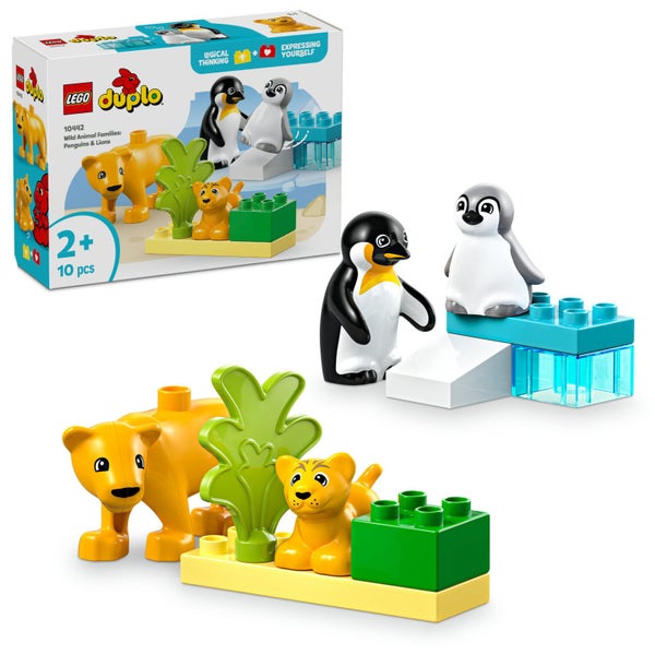 LEGO DUPLO: Wild Animal Families Penguins & Lions - (10442) Carousel 1