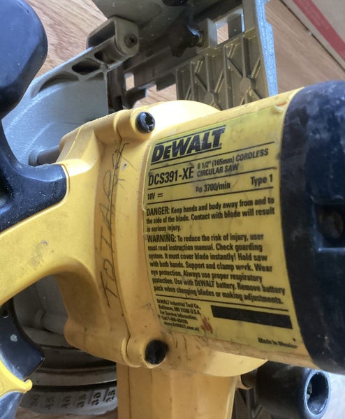 RRP$343– DEWALT 18v CORDLESS CIRCULAR SAW 165MM —-good working condition Carousel 4