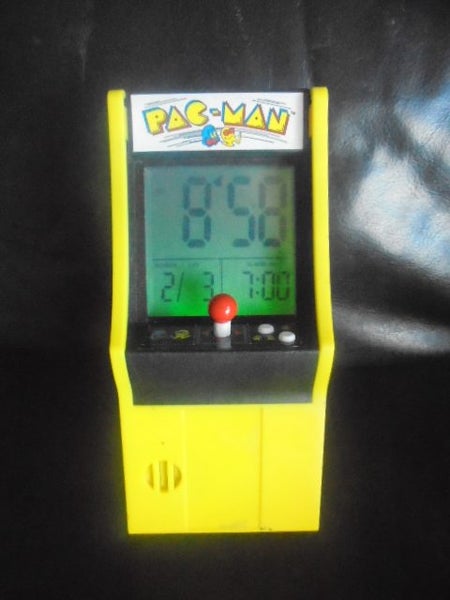 +-+- PAC MAN ARCADE MACHINE ALARM CLOCK -+-+ Carousel 2