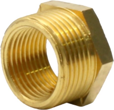 Brass Reducing Bush 3/4 inch M X 1/2 inch F Carousel 1