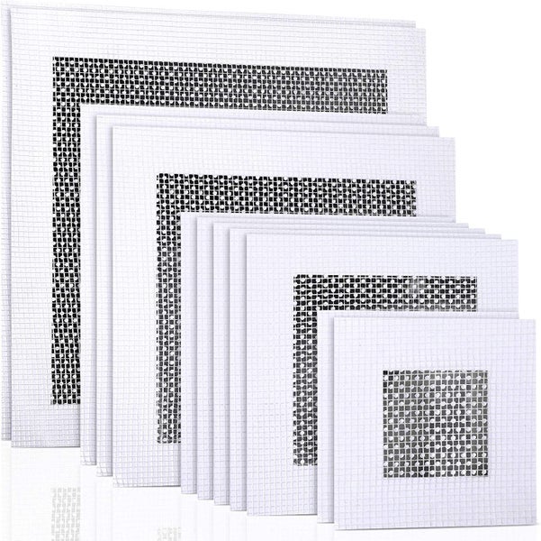 12PCS 2/4/6/8 Inch Self Adhesive Fiberglass Aluminum Drywall Repair Patch Kit Carousel 1