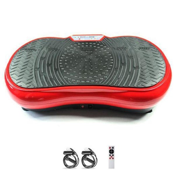 Red Vibration Machine Platform - Exercise Vibrating Plate - Whole Body Workout Carousel 1