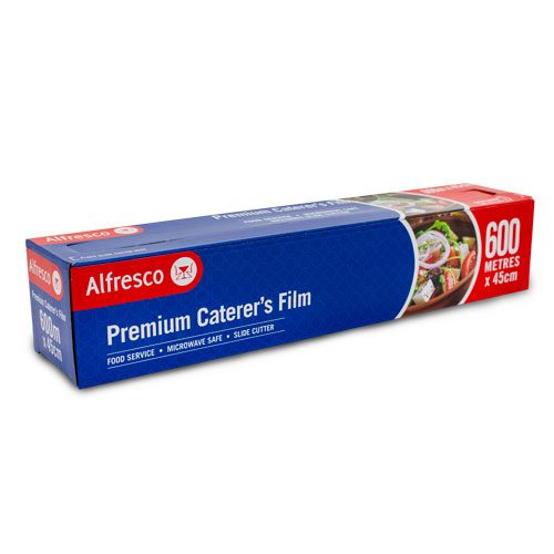 1 X Alfresco Caterer'S Packaging Film Food Catering Wrap 45cm X 600m Carousel 1