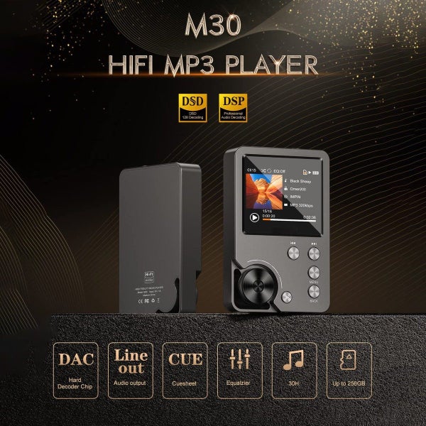 HiFi MP3 Player Lossless DSD High Resolution Digital Audio Music Player Carousel 2