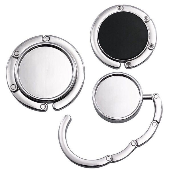 Portable Folding Alloy Purse HandbagBag Hanger Hook Holder Table Hook Storage Carousel 12