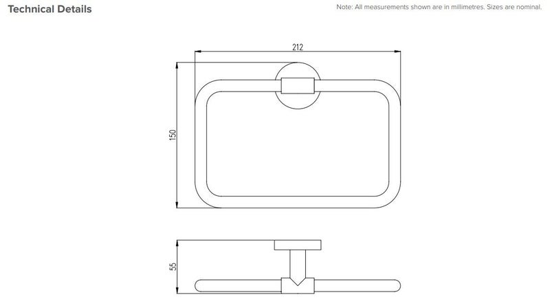 EVOKE TOWEL RING IN BRUSHED BRASS Carousel 3