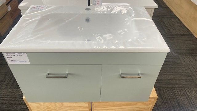 750 QUBE WALL HUNG VANITY IN SPINIFEX Carousel 1