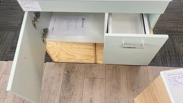 750 QUBE WALL HUNG VANITY IN SPINIFEX Carousel 2