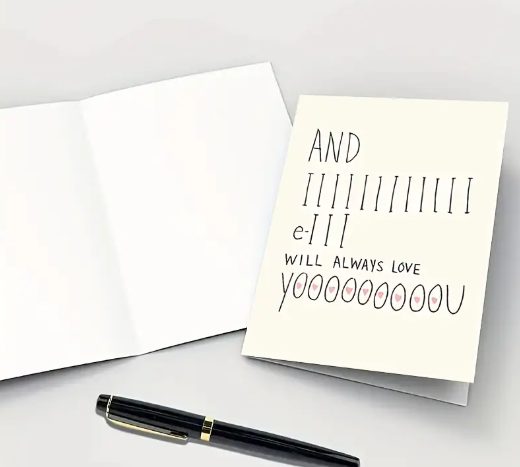 Valentines card - And I will always love you (Stamp included!) Carousel 1