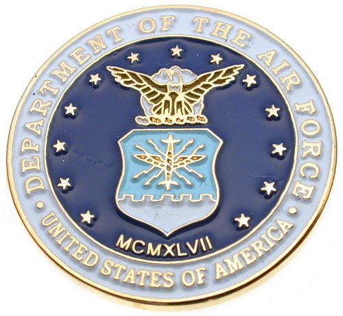 US Air Force Seal Gold Plated Lapel Pin Carousel 1