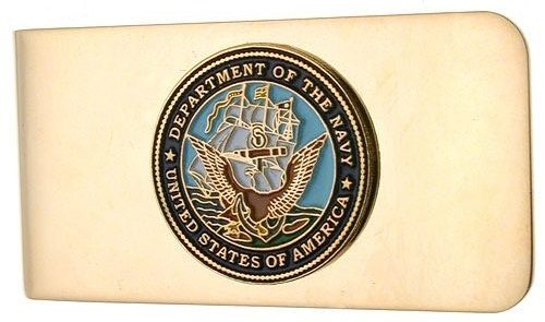 US Navy Gold Plated Money Clip Carousel 1