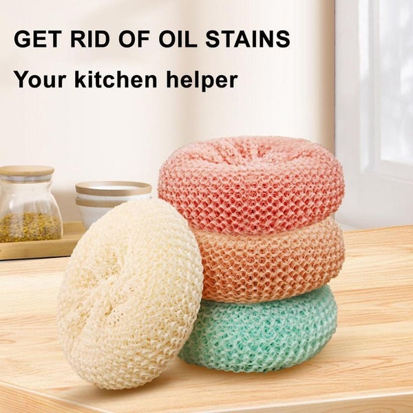 Loofah Sponge Soft Fiber Clean Design Dishwashing Scrubber Non-Scratch Sponge Carousel 2