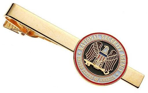 US NSA Gold Plated Tie Bar Carousel 1