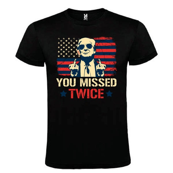 Mens T-Shirts Trump You Missed Twice Funny t-shirts novelty t-shirts Carousel 1