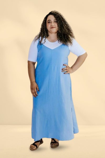 Moke Gina Slip Dress Pool Blue Carousel 4