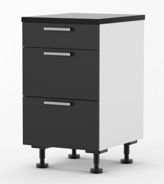 Italian Made Soft Close Black Matte Kitchen Carousel 2