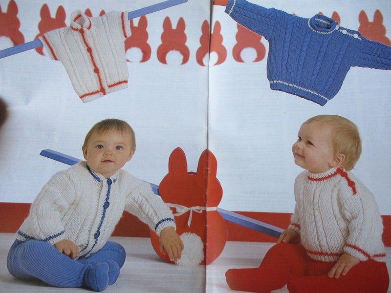 KNIT SPECTRUM~ "Knitting Pretty for Baby!"~ 23 Designs using 4 ply & DK Yarn! Carousel 2