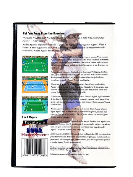 Andre Agassi Tennis (Sega Master System) *MINT COLLECTOR'S* Carousel 2