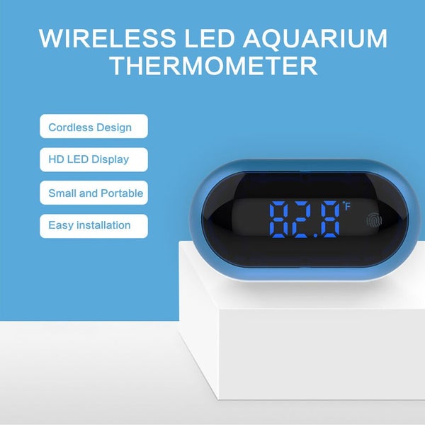 LCD Aquarium Digital Thermometer for Fish Tank Temperature Gauge Touch Screen Carousel 1