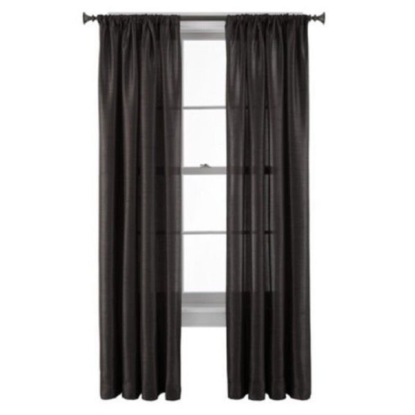 2 PANELS NEW COLLECTION WINDOW SILK ROD POCKET CURTAIN TREATMENT SEMISHEER (MR2) Carousel 2