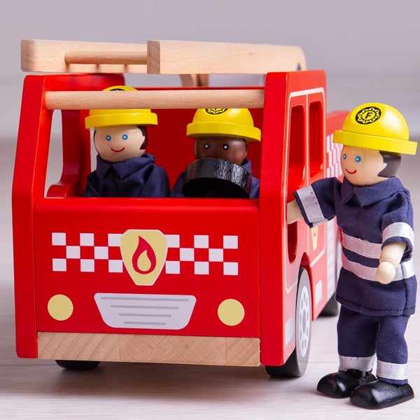 Bigjigs Toys City Fire Engine Carousel 2