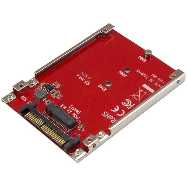 M.2 Drive to U.2 (SFF-8639) Host Adapter for M.2 PCIe NVMe SSDs Carousel 1