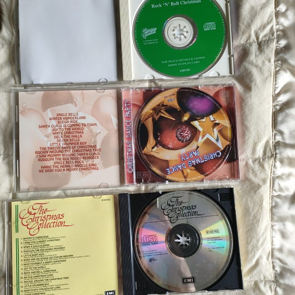 3x bulk, Christmas music CDs. Rock, fun, Xmas Carousel 2