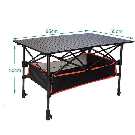 Portable Folding Table Tea Picnic Camping Barbecue Square Table 95X55X50cm Carousel 1