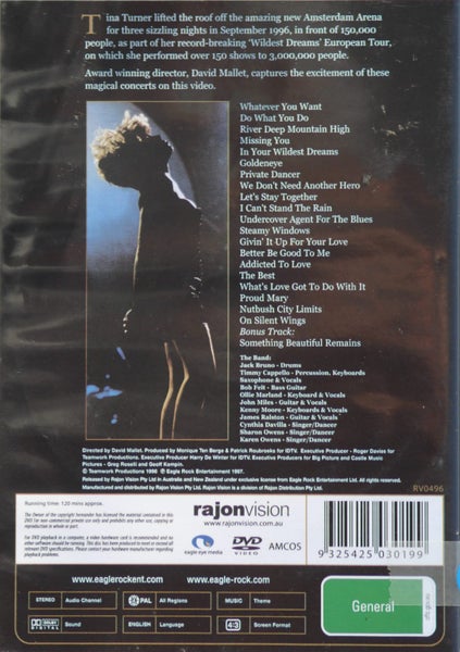 Tina Turner - Live in Amsterdaml DVD Carousel 2