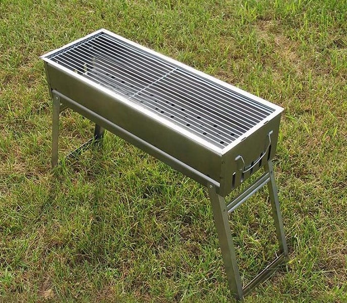 Folding Barbecue BBQ Charcoal Grill 62cm x 23cm High 46cm Carousel 1