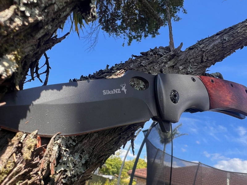 $1 RES NEW 2025!! RED STAG SikaNZ Large Hunting Knife RRP$199 (Large Knive!) Carousel 1