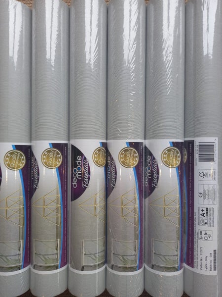 Wallpaper. Lynne - Grey. 6 roll bundle Carousel 3