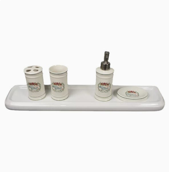 Six Piece Set Bathroom Ceramic accessories Carousel 5