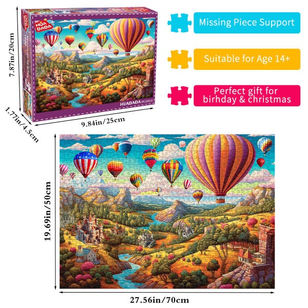 Elosung 1000 Piece Jigsaw Puzzle For Adults Difficult Paper With Beautiful Scene Carousel 2