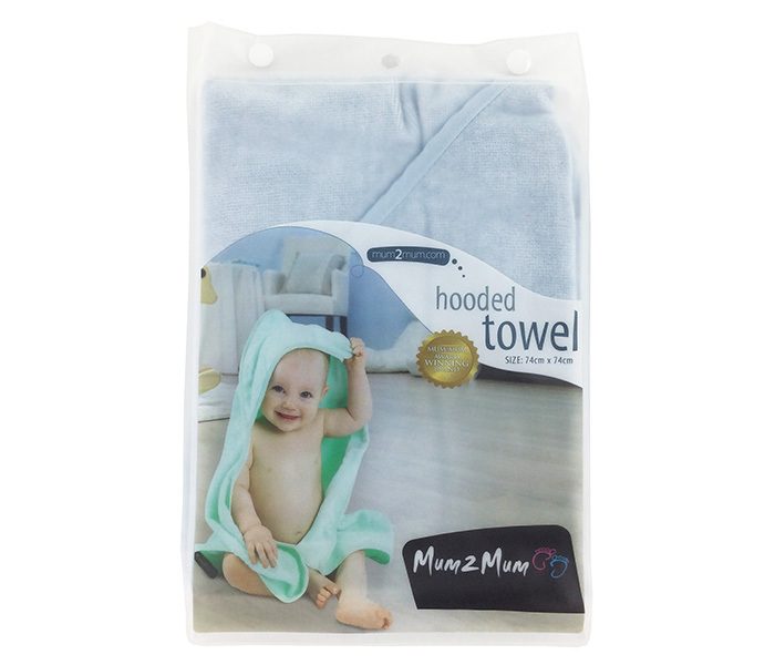 Mum 2 Mum: Hooded Towel - Baby Blue Carousel 5