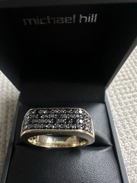 Men’s ring with black diamonds Carousel 10