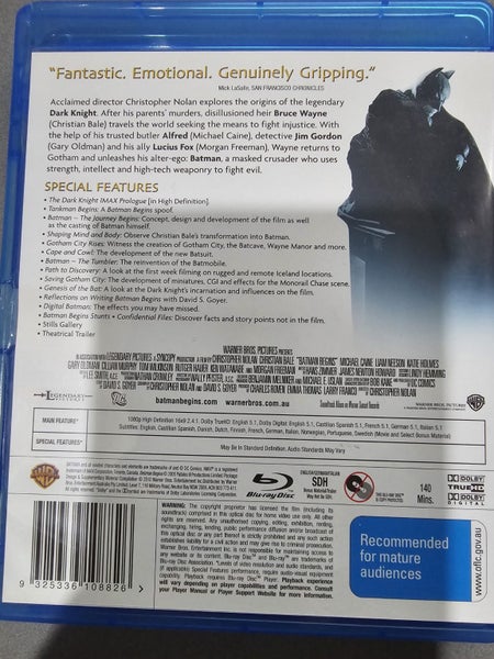 Batman Begins (Blu-Ray) Carousel 2