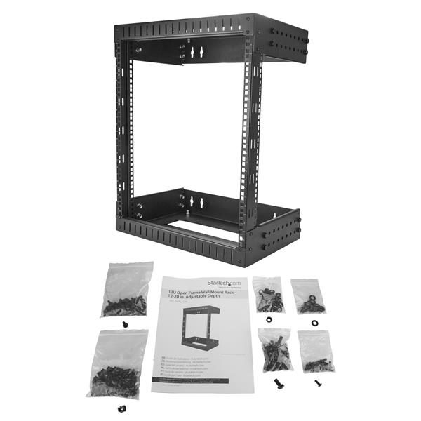 12U Wall-Mount Server Rack - 30,5cm to 50cm (12 - 20 in.) Depth Carousel 2